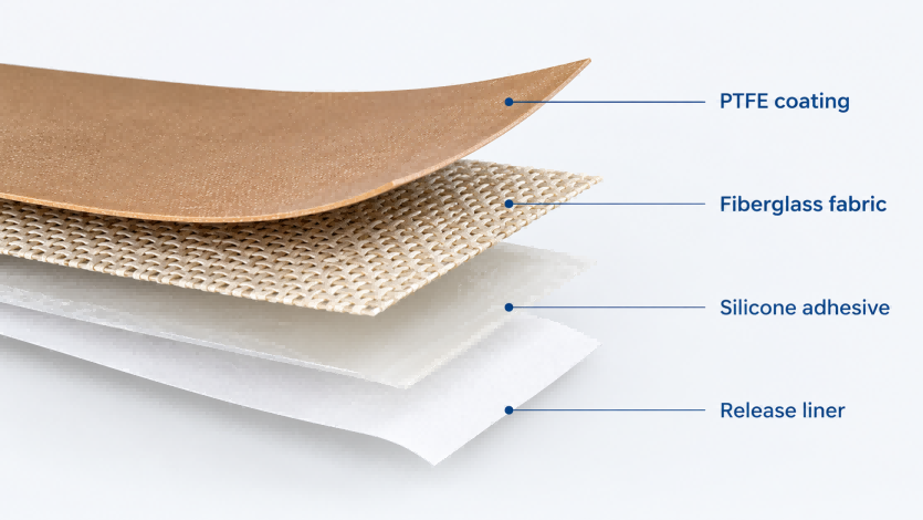 OEM PTFE fiberglass tape OEM PTFE fiberglass tape